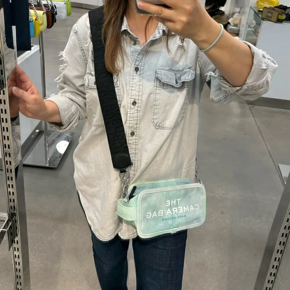 NWT！Marc Jacobs The Camera Bag -Tie dye Blue -canvas